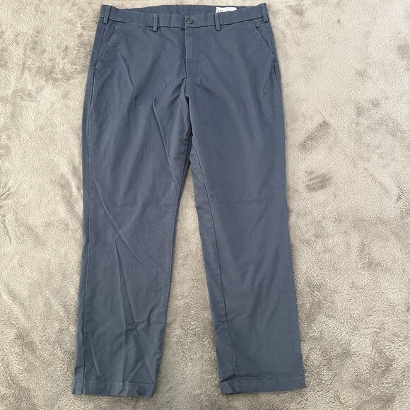 Gap Straight Leg Blue Chinos Pants Men's size 36x30 Cotton Performance - Picture 1 of 7